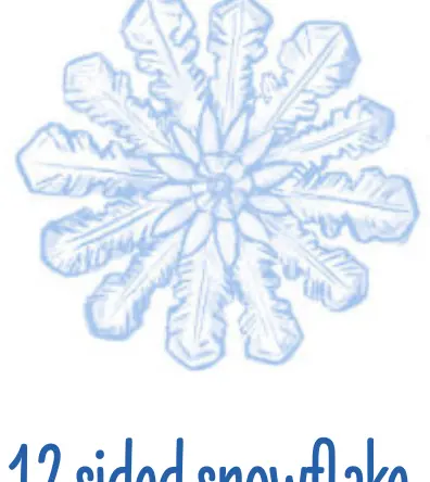 12-sided snowflake illustration