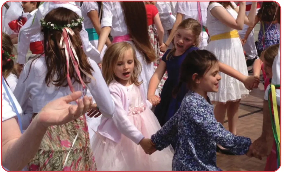 Children celebrate at Glen Echo Park's Carousel Day.