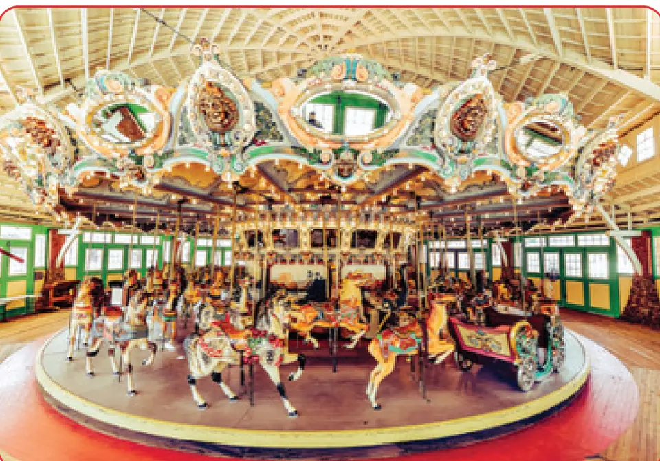 Glen Echo Park's historic Dentzel Carousel.