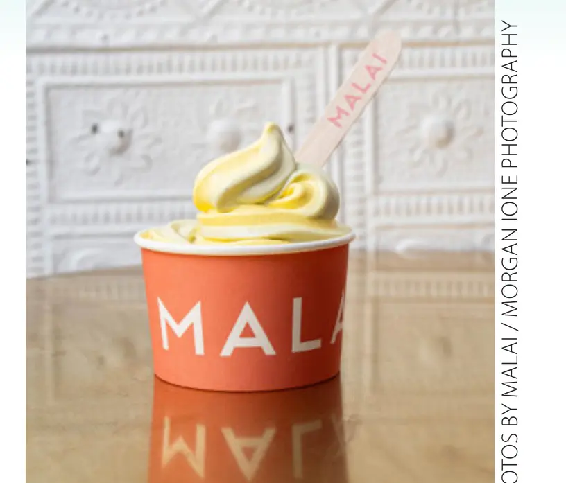 A cup of Malai soft serve