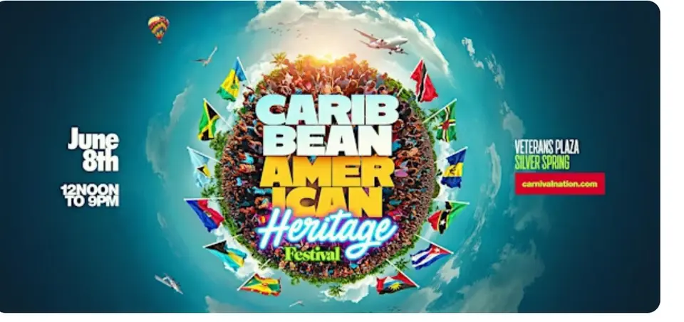 Caribbean-American Heritage Festival, June 8, Veterans Plaza, Silver Spring.