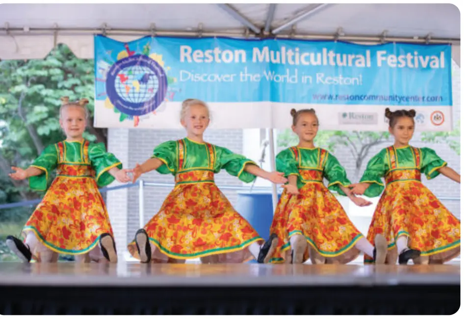 Young dancers perform at the Reston Multicultural Festival