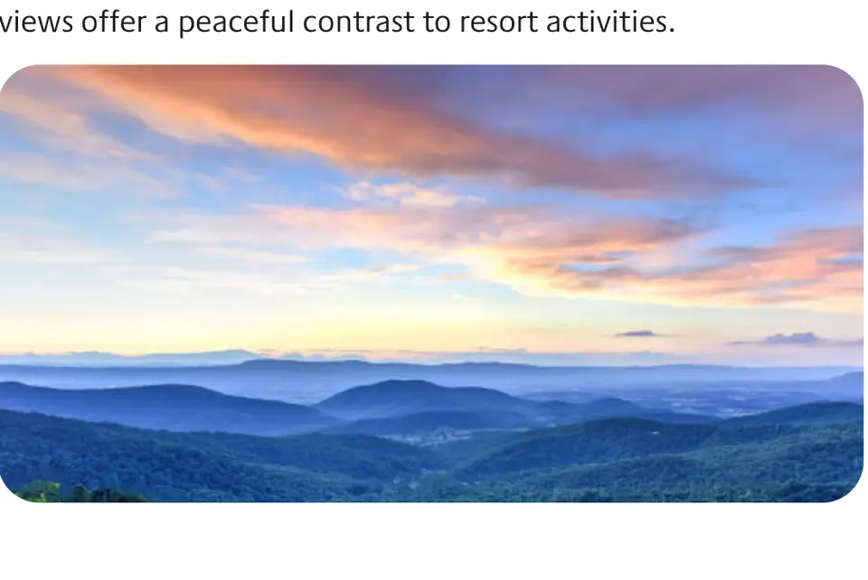 Sunset over the Blue Ridge Mountains. (Bigstock/Demerzel21)