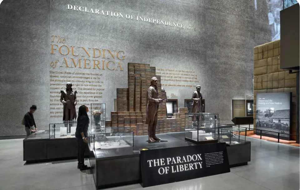 "The Paradox of Liberty" in the Founding of America gallery. (Photo courtesy National Museum of African American History and Culture)