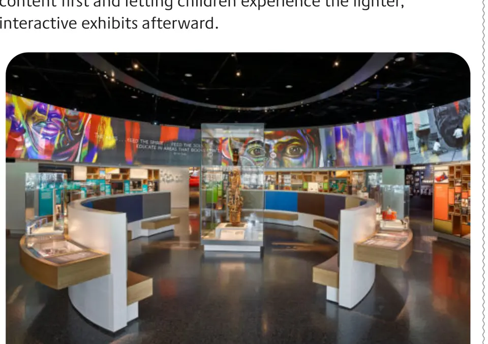 The museum's colorful interactive gallery space. (Photo courtesy National Museum of African American History and Culture)
