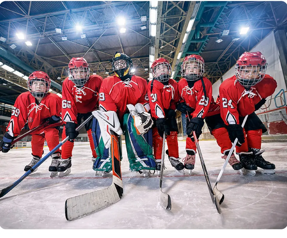 Youth hockey players on the ice. (Bigstock/Gorilla)
