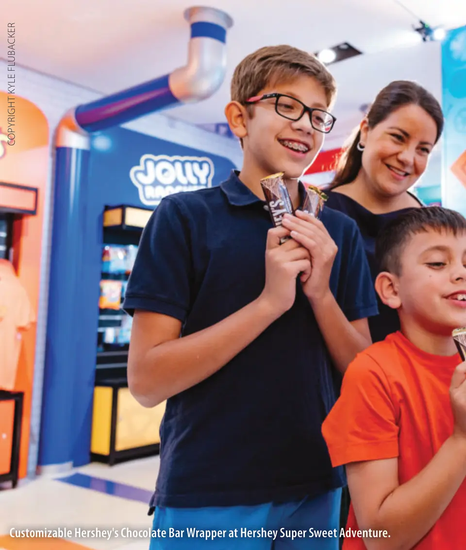 Customizable Hershey's Chocolate Bar Wrapper at Hershey Super Sweet Adventure.