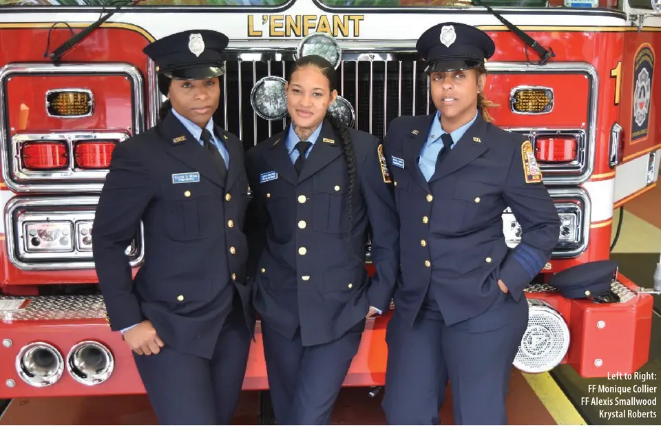 Left to Right: FF Monique Collier, FF Alexis Smallwood, Krystal Roberts