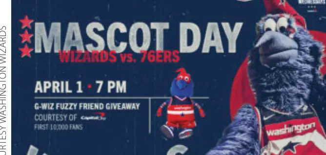 Washington Wizards Mascot Day (Courtesy Washington Wizards)