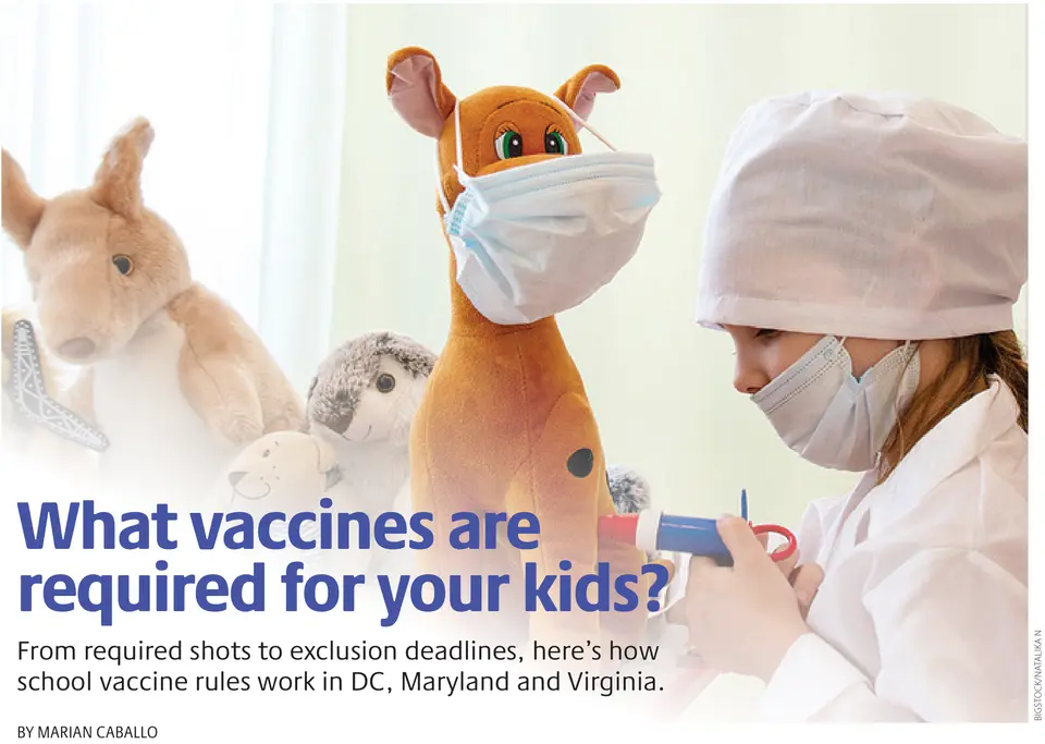 A child dressed as a doctor gives a stuffed animal a pretend shot. (Bigstock/Natalika N)