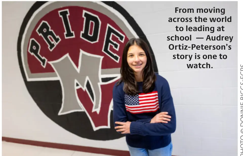 From moving across the world to leading at school — Audrey Ortiz-Peterson's story is one to watch. Photo © Donnie Biggs-FCPS