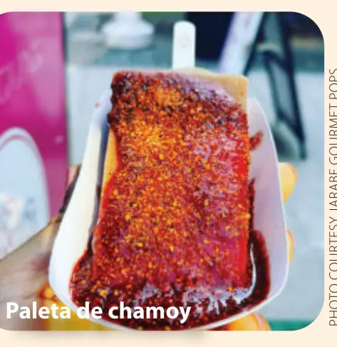 Paleta de chamoy (Photo courtesy Jarabe Gourmet Pops)