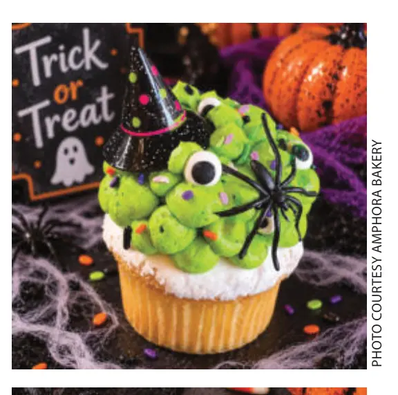 Trick or Treat monster cupcake. (Photo courtesy Amphora Bakery)
