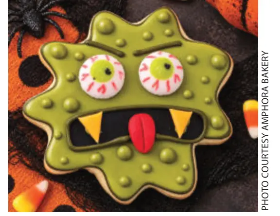 Decorated monster cookie. (Photo courtesy Amphora Bakery)